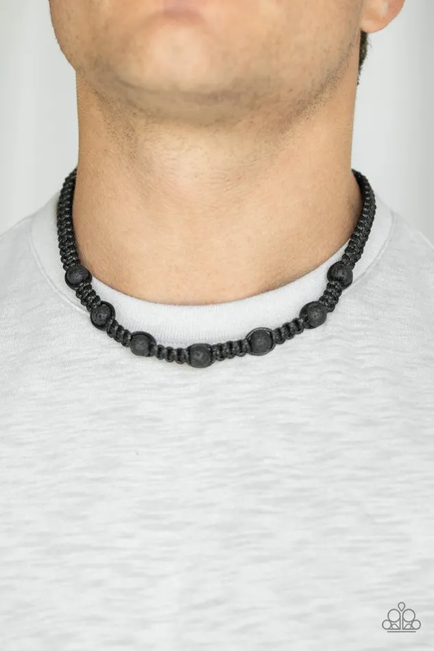 Paparazzi Jewelry Necklaces Paparazzi Necklace Rock Art Black