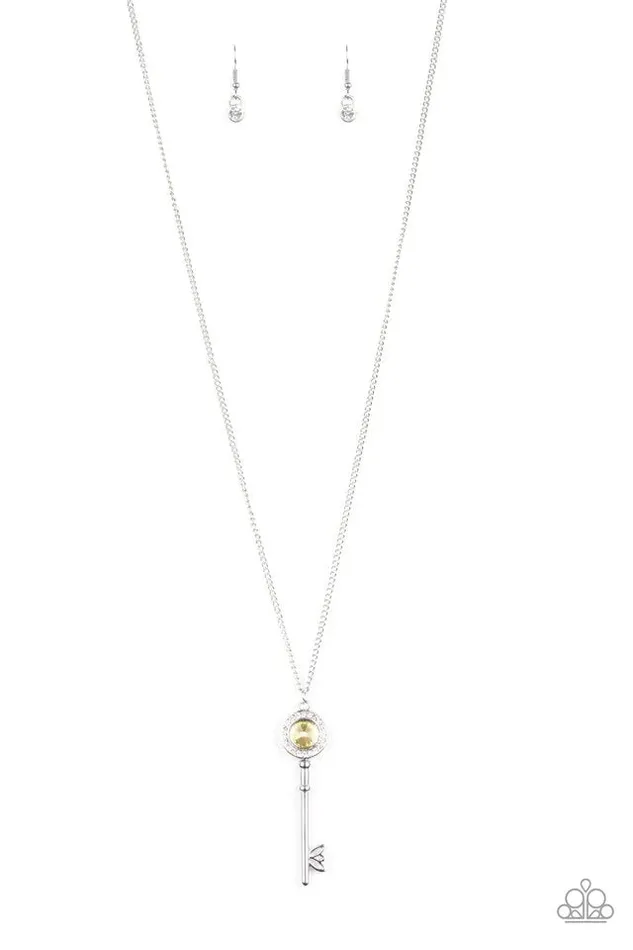 Paparazzi Jewelry Necklaces Paparazzi Necklace Secret Shimmer Yellow