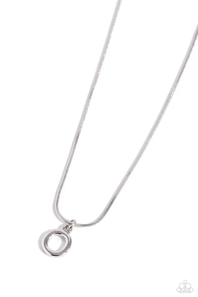 Paparazzi Jewelry Necklaces Paparazzi Necklace Seize the Initial Silver O Paparazzi Jewelry Necklaces Paparazzi Necklace Seize the Initial Silver O