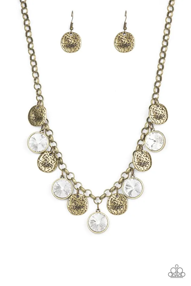 Paparazzi Jewelry Necklaces Paparazzi Necklace Spot On Sparkle Brass Paparazzi Jewelry Necklaces Paparazzi Necklace Spot On Sparkle Brass