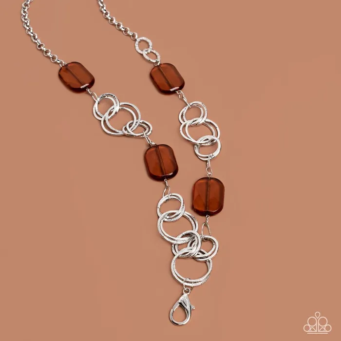 Paparazzi Jewelry Necklaces Paparazzi Necklace Stained Glass Glamour Brown Paparazzi Jewelry Necklaces Paparazzi Necklace Stained Glass Glamour Brown