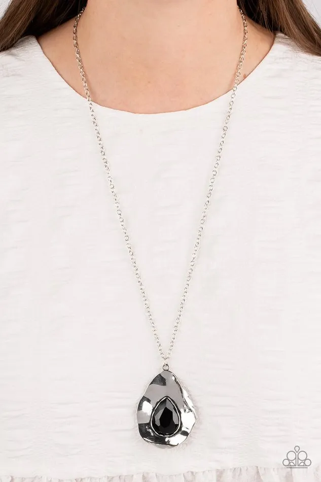 Paparazzi Jewelry Necklaces Paparazzi Necklace Surrealist Sparkle Black