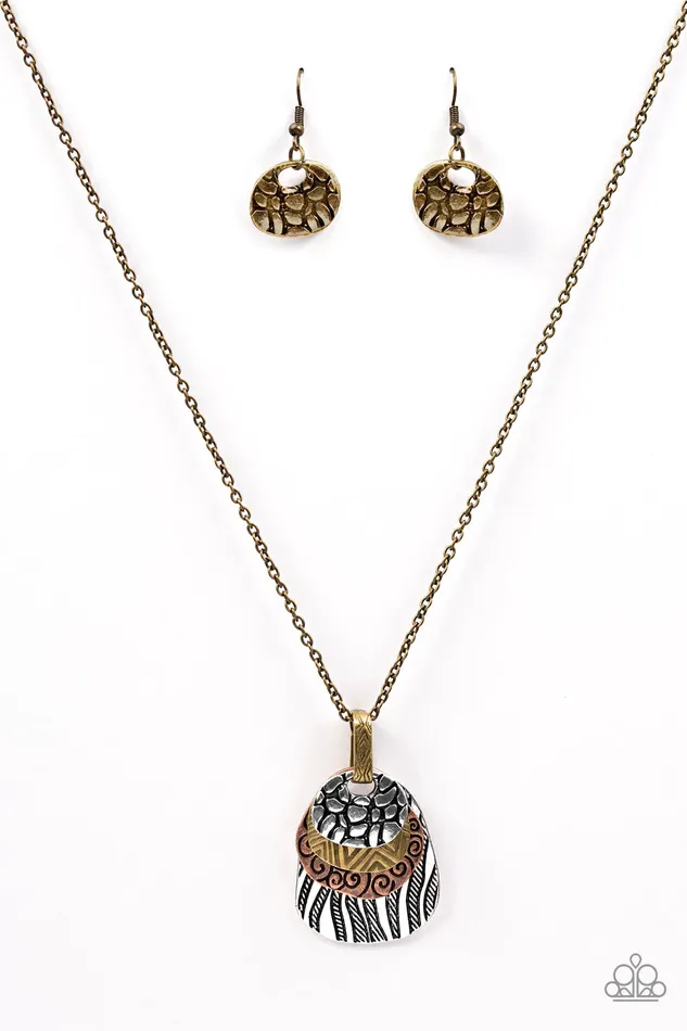 Paparazzi Jewelry Necklaces Paparazzi Necklace Texture Temptress Multi