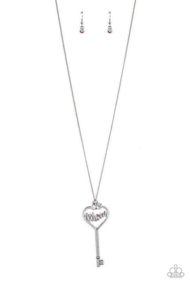 Paparazzi Jewelry Necklaces Paparazzi Necklace The Key to Moms Heart Multi Paparazzi Jewelry Necklaces Paparazzi Necklace The Key to Moms Heart Multi
