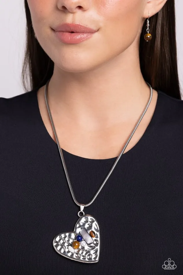 Paparazzi Jewelry Necklaces Paparazzi Necklace Tilted Trailblazer Brown