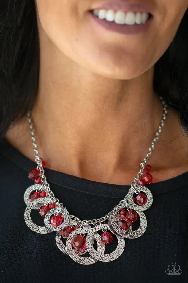 Paparazzi Jewelry Necklaces Paparazzi Necklace Turn It Up Red