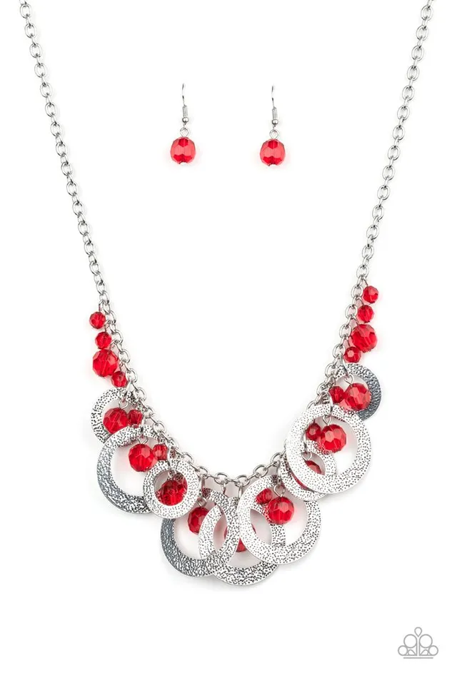 Paparazzi Jewelry Necklaces Paparazzi Necklace Turn It Up Red