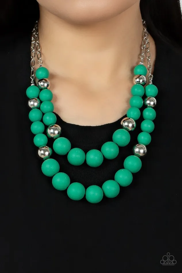 Paparazzi Jewelry Necklaces Paparazzi Necklace Vivid Vanity Green