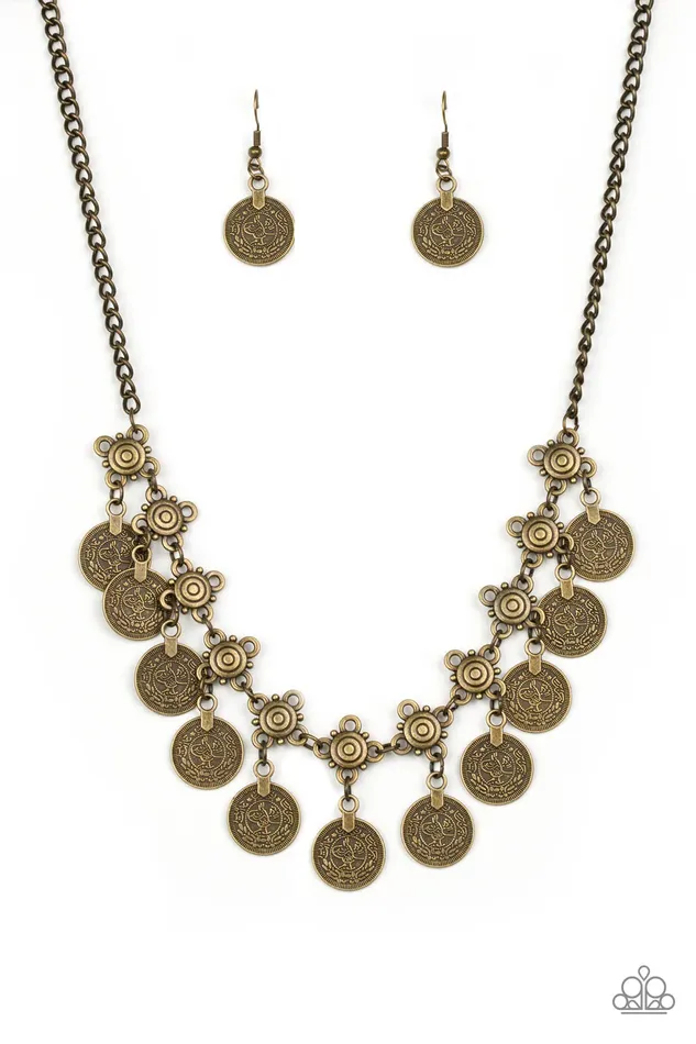 Paparazzi Jewelry Necklaces Paparazzi Necklace Walk The Plank Brass