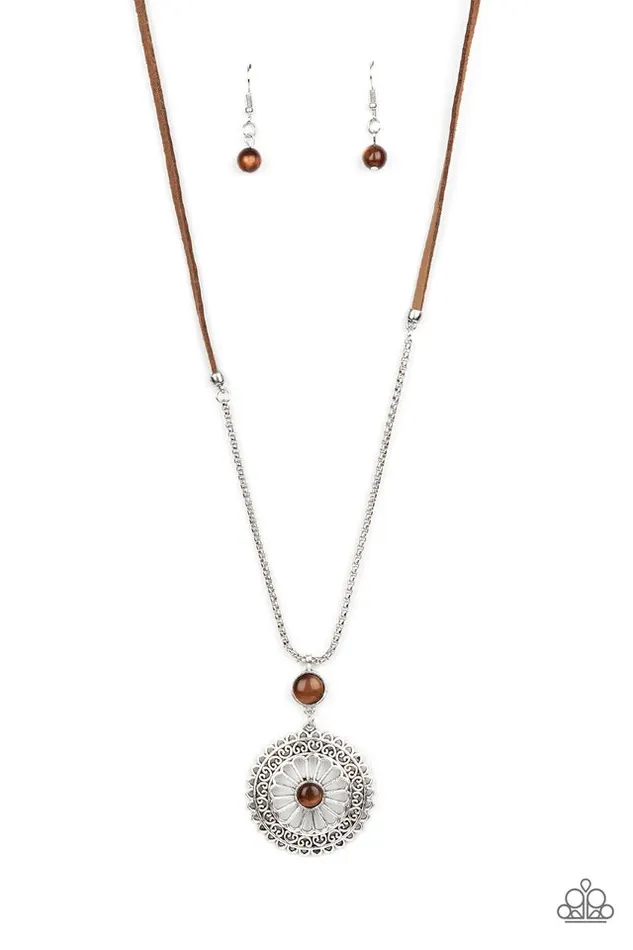 Paparazzi Jewelry Necklaces Paparazzi Necklace Where No MANDALA Has Gone Before Brown Paparazzi Jewelry Necklaces Paparazzi Necklace Where No MANDALA Has Gone Before Brown