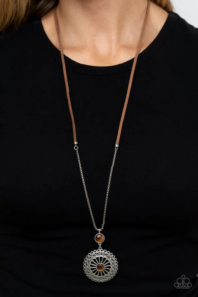Paparazzi Jewelry Necklaces Paparazzi Necklace Where No MANDALA Has Gone Before Brown Paparazzi Jewelry Necklaces Paparazzi Necklace Where No MANDALA Has Gone Before Brown