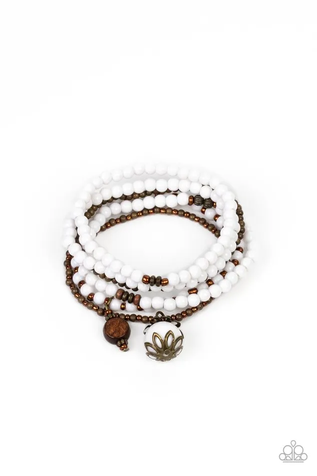 Paparazzi Jewelry Paparazzi Bracelet Epic Escapade White Bracelets Paparazzi Jewelry Paparazzi Bracelet Epic Escapade White Bracelets