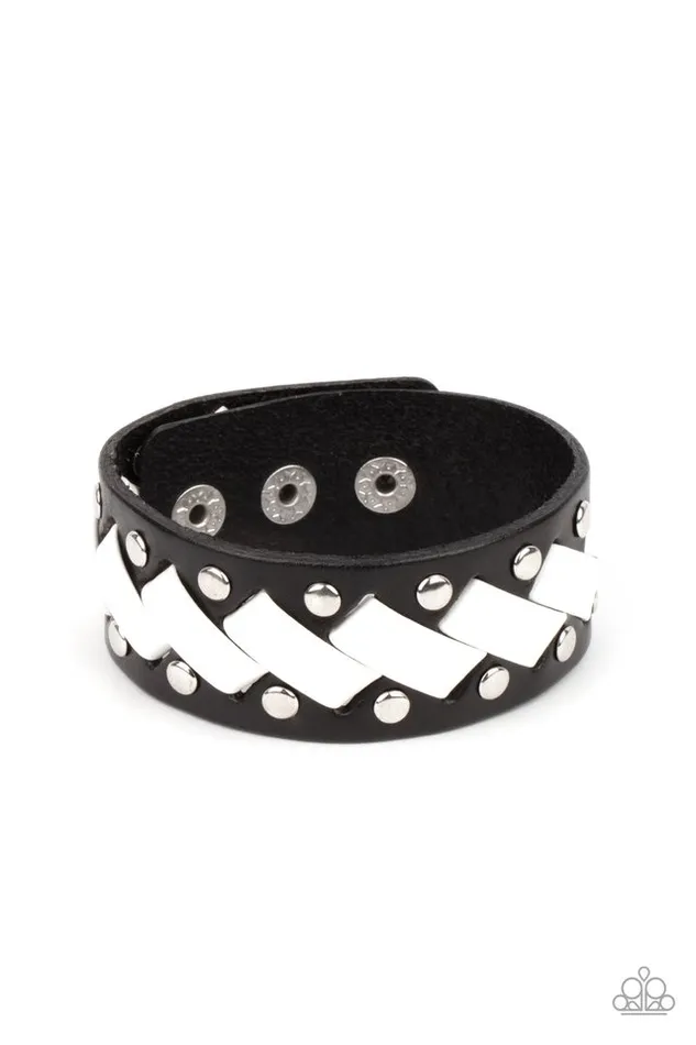 Paparazzi Jewelry Paparazzi Bracelet LACES Loaded Black Bracelets Paparazzi Jewelry Paparazzi Bracelet LACES Loaded Black Bracelets