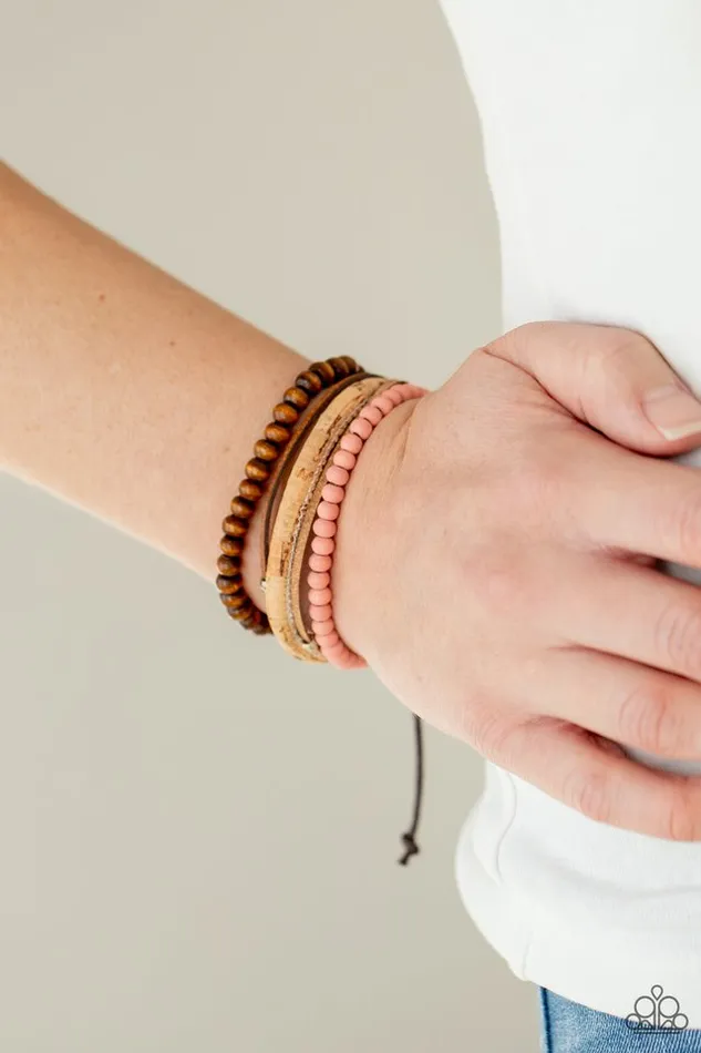 Paparazzi Jewelry Paparazzi Bracelet STACK To Basics Pink Bracelets