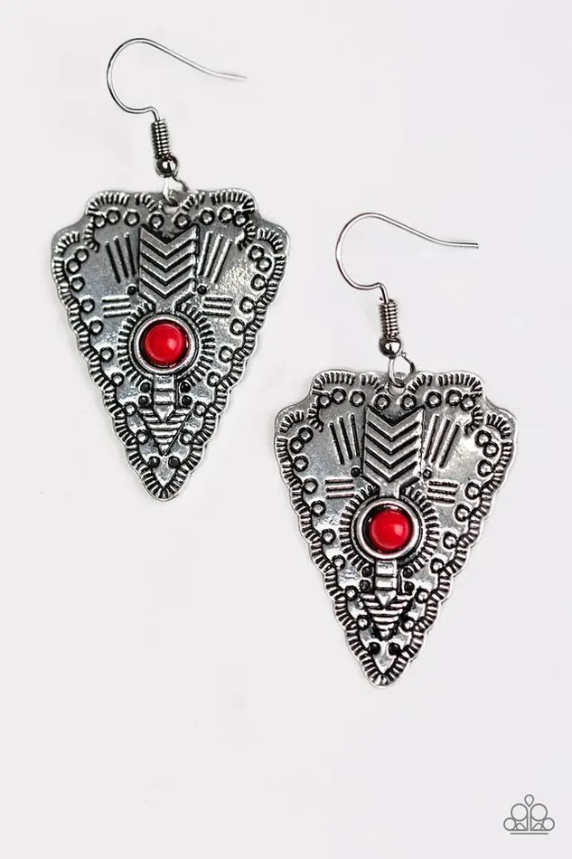 Paparazzi Jewelry Paparazzi Earring Aim True Red Earrings
