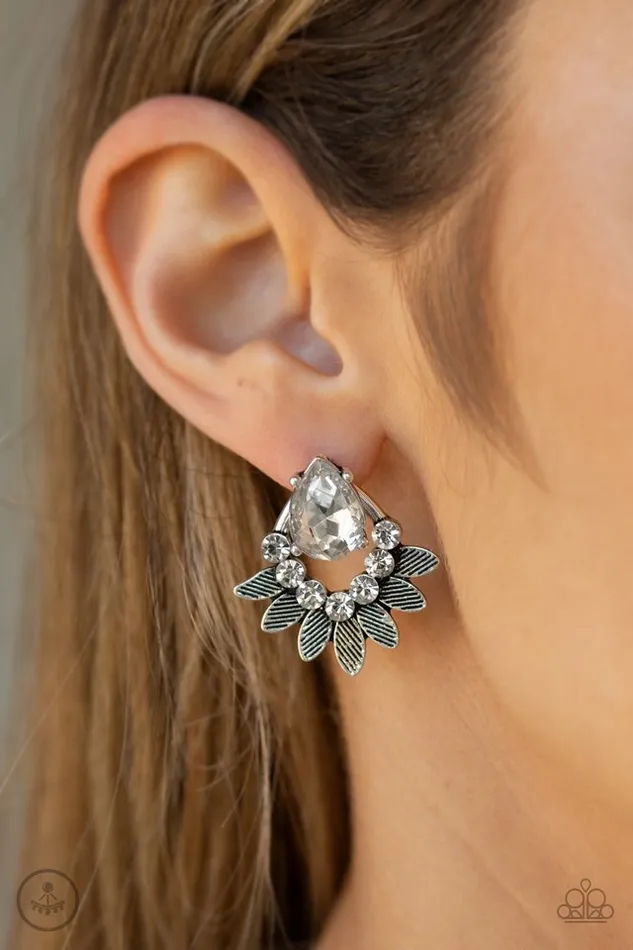 Paparazzi Jewelry Paparazzi Earring Crystal Canopy White Earrings