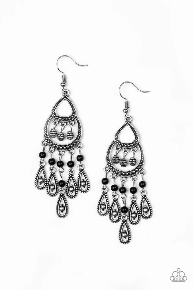 Paparazzi Jewelry Paparazzi Earring Eastern Excursion Black Earrings Paparazzi Jewelry Paparazzi Earring Eastern Excursion Black Earrings