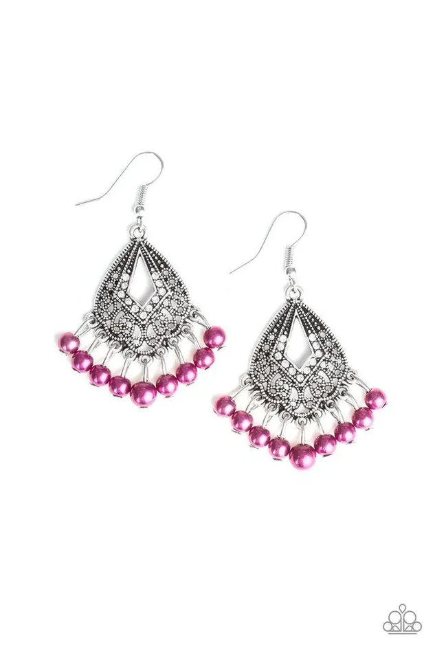 Paparazzi Jewelry Paparazzi Earring Gracefully Gatsby Purple Earrings