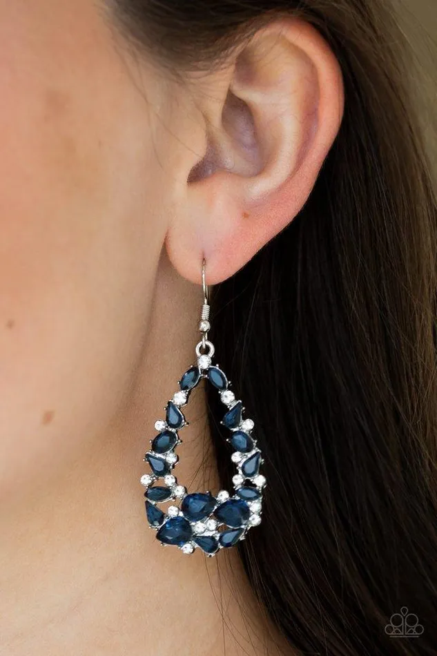 Paparazzi Jewelry Paparazzi Earring To BEDAZZLE Or Not To BEDAZZLE Blue Earrings