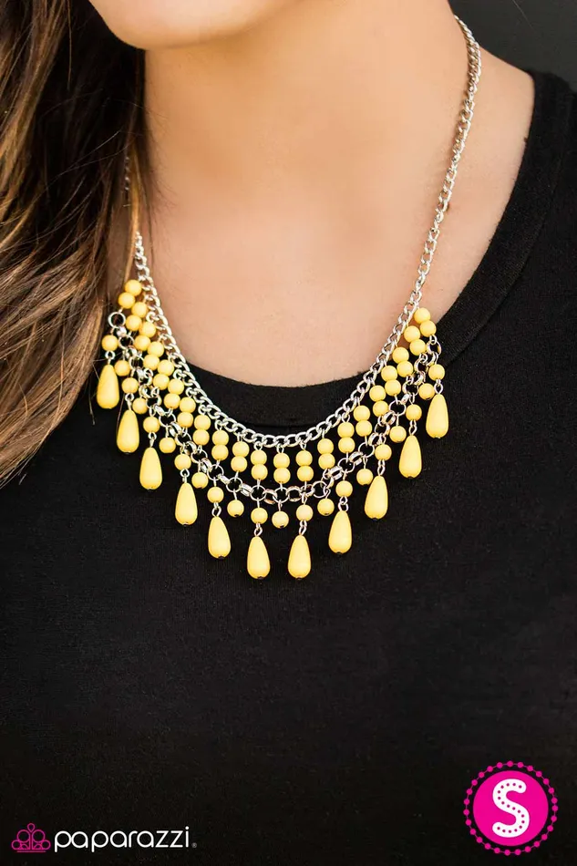 Paparazzi Jewelry Paparazzi Necklace Daredevil Yellow Necklaces