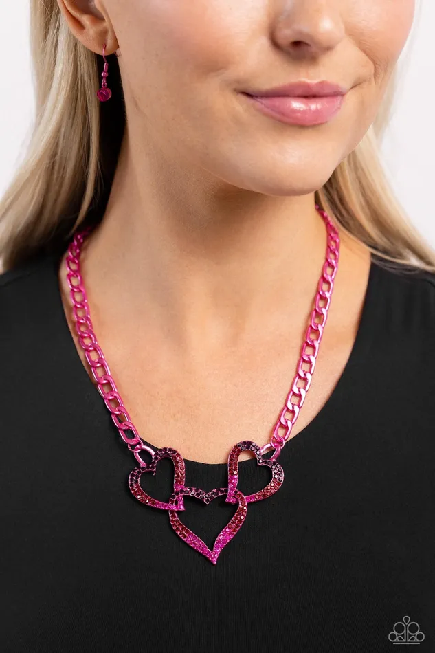 Paparazzi Jewelry Paparazzi Necklace Eclectically Enamored Pink Necklaces