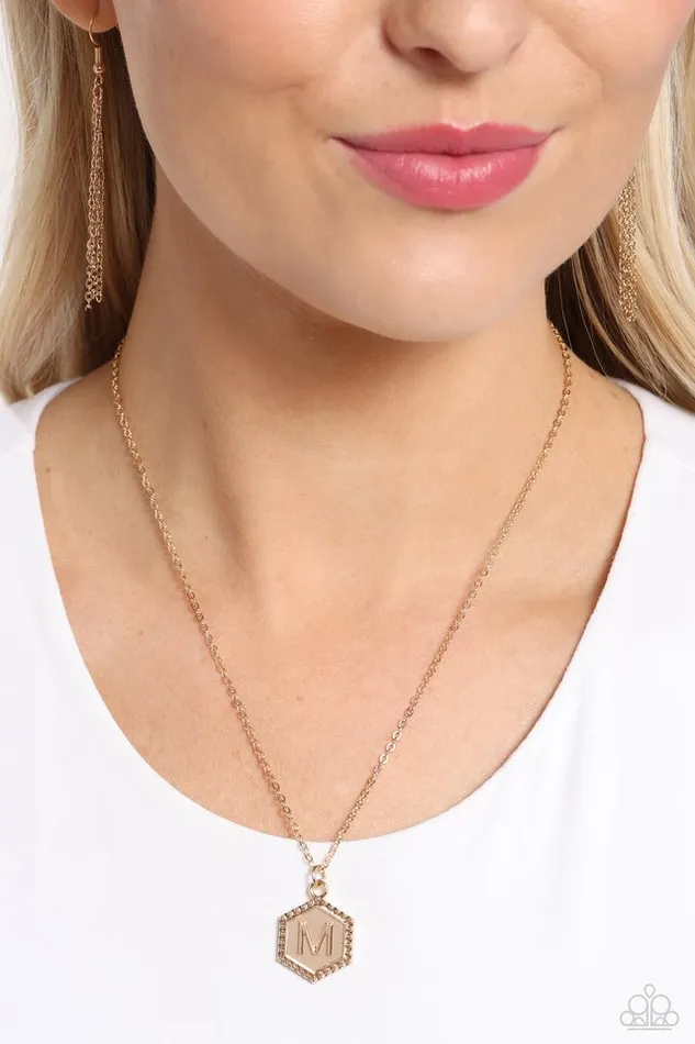 Paparazzi Jewelry Paparazzi Necklace Emblematic Elegance Gold M Necklaces