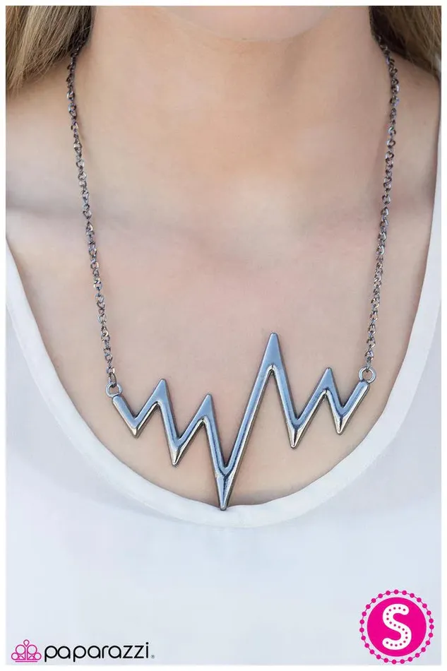 Paparazzi Jewelry Paparazzi Necklace In A Heartbeat Black Necklaces