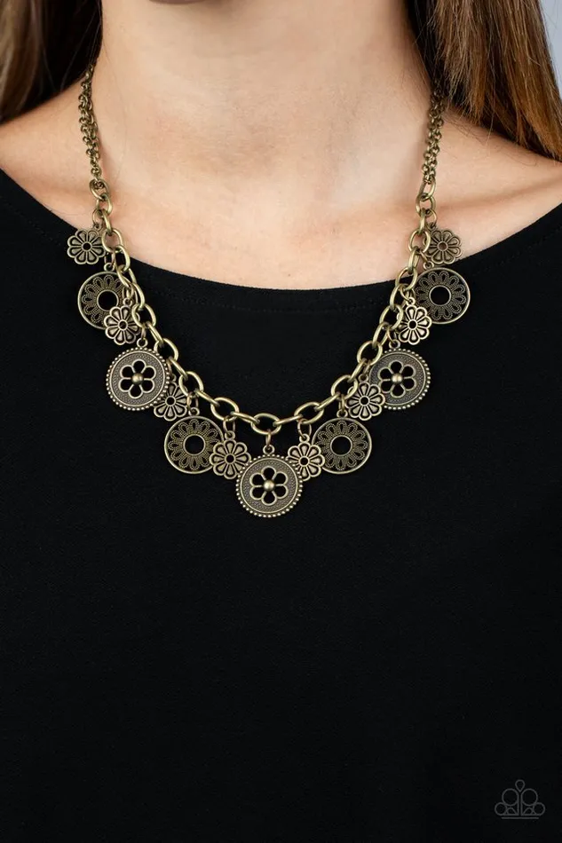 Paparazzi Jewelry Paparazzi Necklace Meadow Masquerade Brass Necklaces