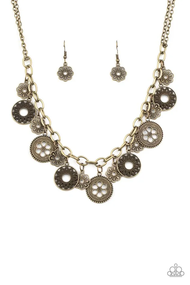 Paparazzi Jewelry Paparazzi Necklace Meadow Masquerade Brass Necklaces Paparazzi Jewelry Paparazzi Necklace Meadow Masquerade Brass Necklaces