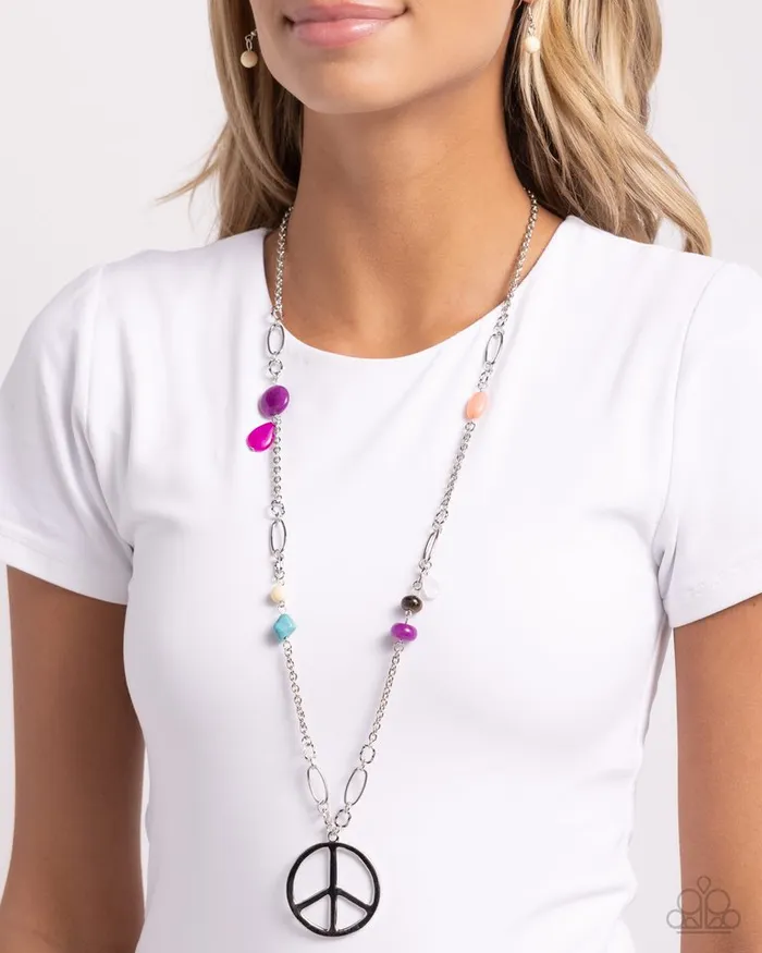 Paparazzi Jewelry Paparazzi Necklace Peaceful Playtime Purple Necklaces
