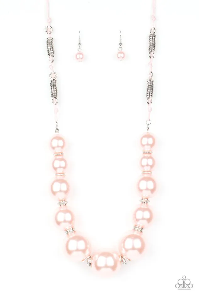 Paparazzi Jewelry Paparazzi Necklace Pearly Prosperity Pink Necklaces Paparazzi Jewelry Paparazzi Necklace Pearly Prosperity Pink Necklaces