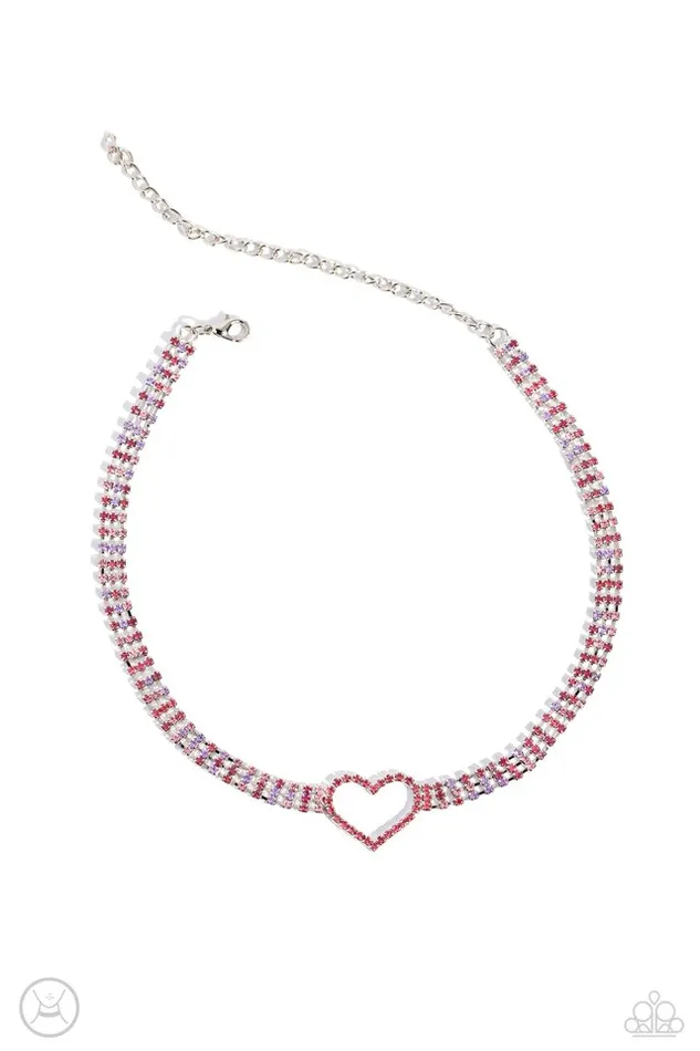 Paparazzi Jewelry Paparazzi Necklace Rows of Romance Pink Necklaces Paparazzi Jewelry Paparazzi Necklace Rows of Romance Pink Necklaces
