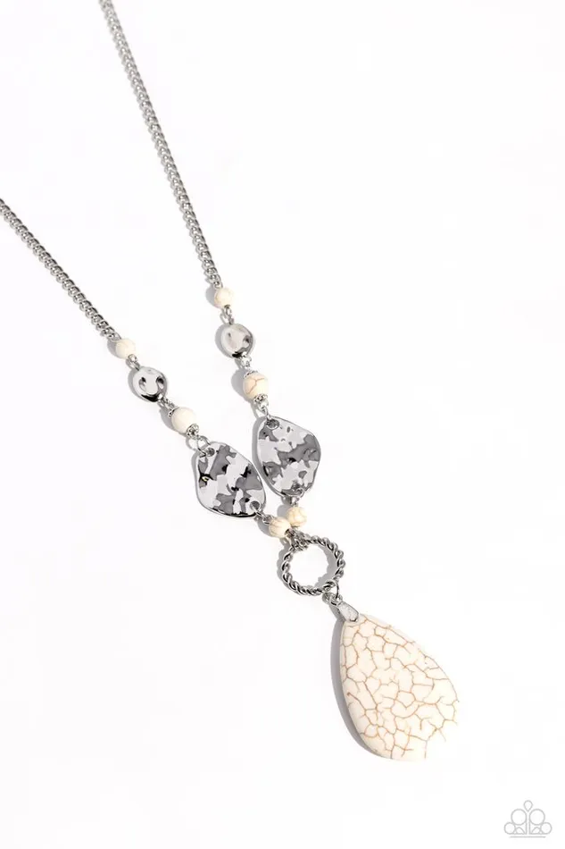Paparazzi Jewelry Paparazzi Necklace Sagebrush Sanctuary White Necklaces Paparazzi Jewelry Paparazzi Necklace Sagebrush Sanctuary White Necklaces