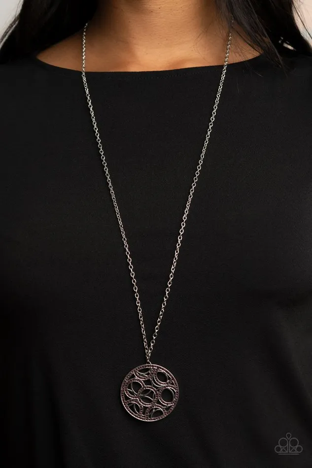 Paparazzi Jewelry Paparazzi Necklace Thanks A MEDALLION Purple Necklaces