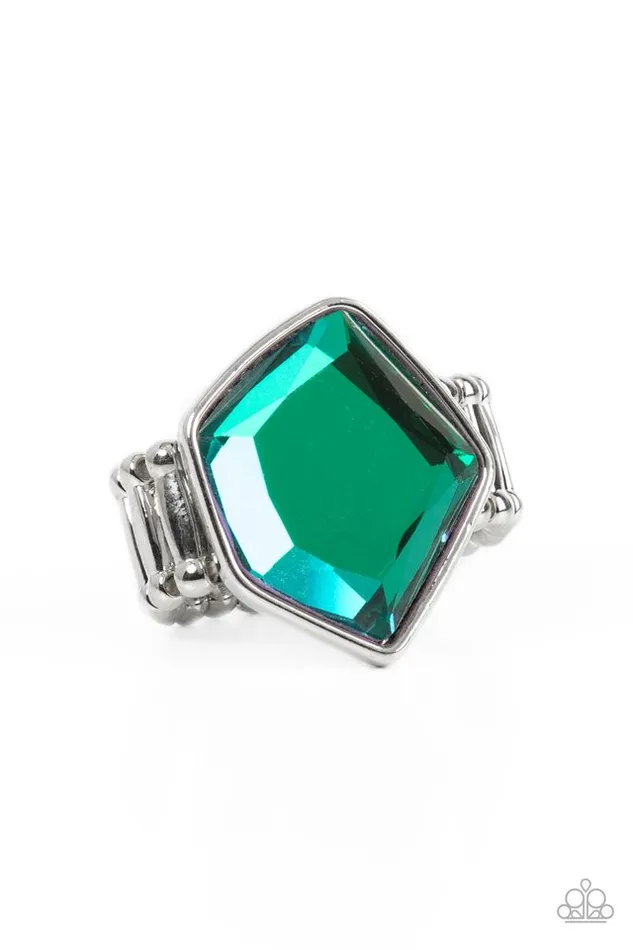 Paparazzi Jewelry Paparazzi Ring Abstract Escapade Green Rings Paparazzi Jewelry Paparazzi Ring Abstract Escapade Green Rings