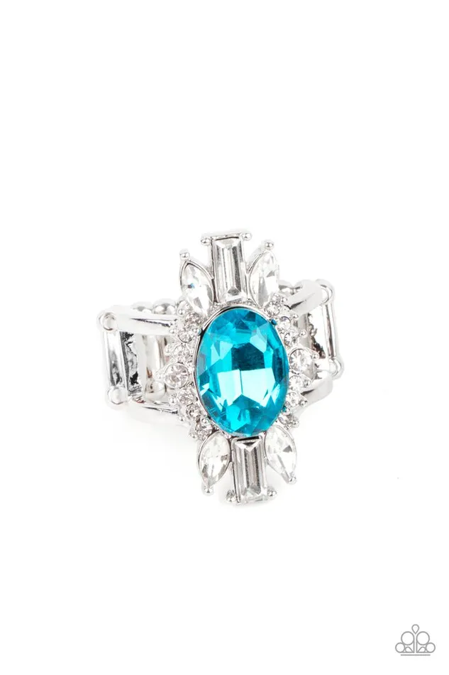 Paparazzi Jewelry Paparazzi Ring Icy Icon Blue Rings Paparazzi Jewelry Paparazzi Ring Icy Icon Blue Rings
