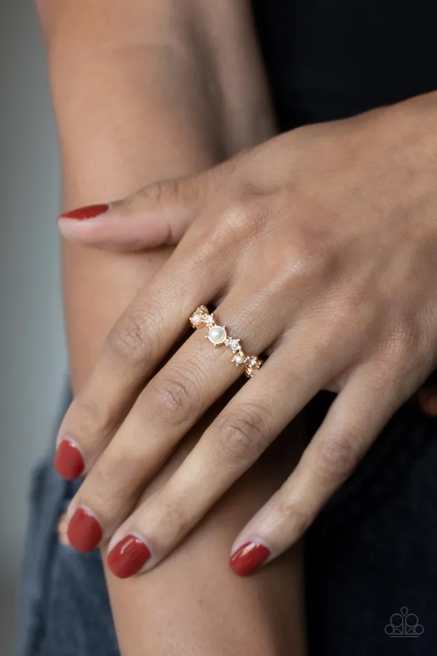 Paparazzi Jewelry Rings Paparazzi Ring Blissfully Bella Gold
