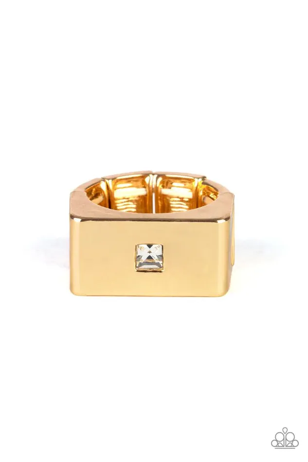 Paparazzi Jewelry Rings Paparazzi Ring Cant Wait To Be King Gold