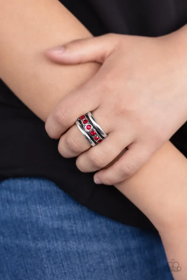 Paparazzi Jewelry Rings Paparazzi Ring Dauntless Shine Red