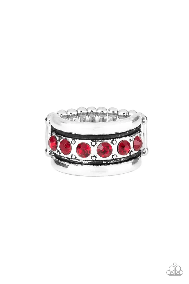 Paparazzi Jewelry Rings Paparazzi Ring Dauntless Shine Red