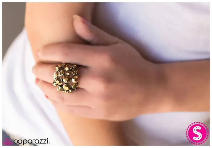 Paparazzi Jewelry Rings Paparazzi Ring Glisten Up Brass