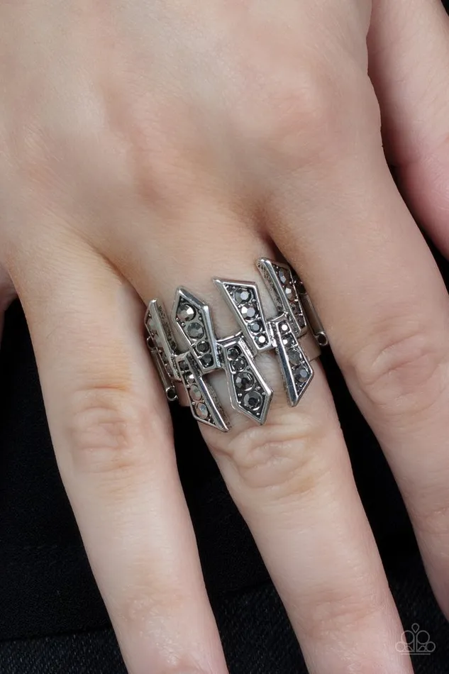 Paparazzi Jewelry Rings Paparazzi Ring Juxtaposed Jewels Silver