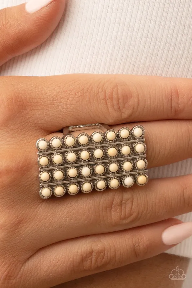 Paparazzi Jewelry Rings Paparazzi Ring Pack Your SADDLEBAGS White
