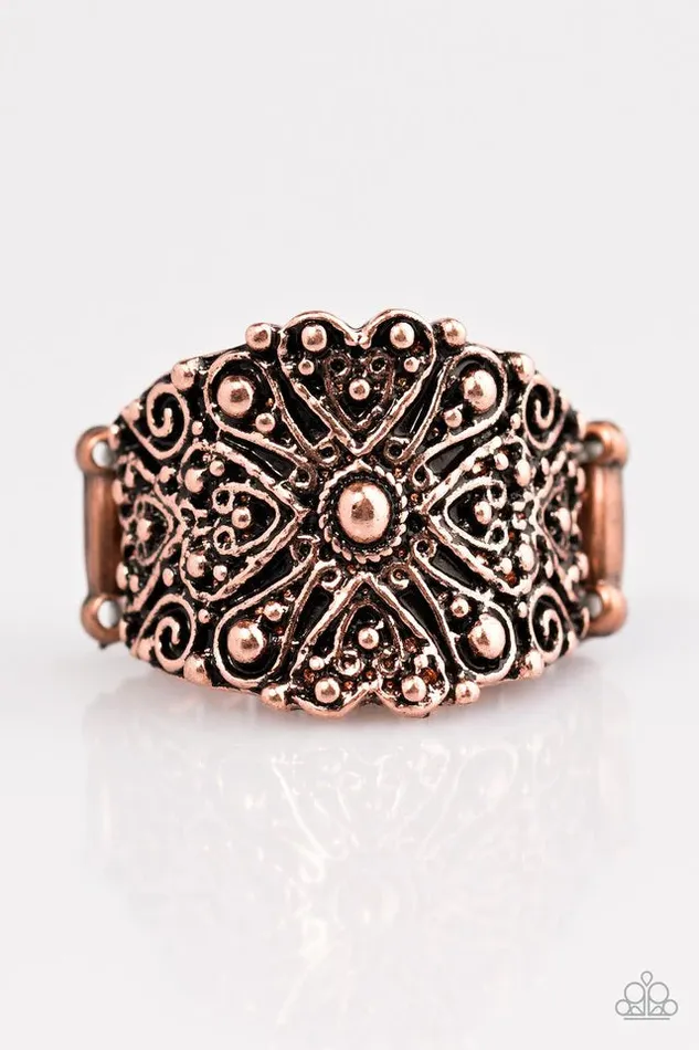 Paparazzi Jewelry Rings Paparazzi Ring Radiantly Rustic Copper