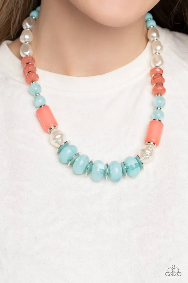 Paparazzi Necklace A SHEEN Slate Blue Paparazzi Jewelry Necklaces
