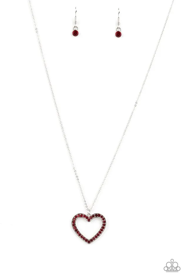 Paparazzi Necklace Dainty Darling Red Paparazzi Jewelry Necklaces