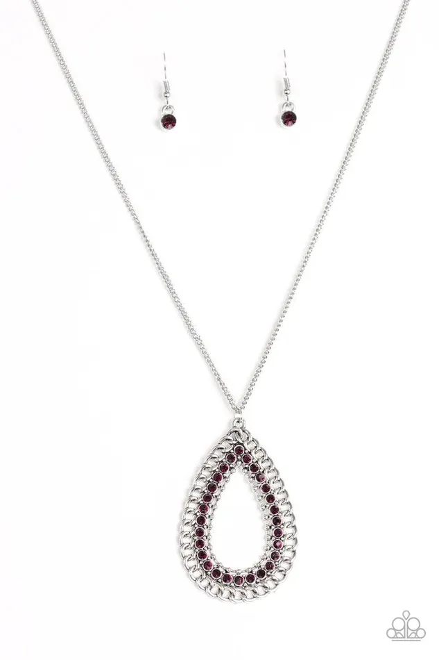 Paparazzi Necklace Drippin In Drama Purple Paparazzi Jewelry Necklaces
