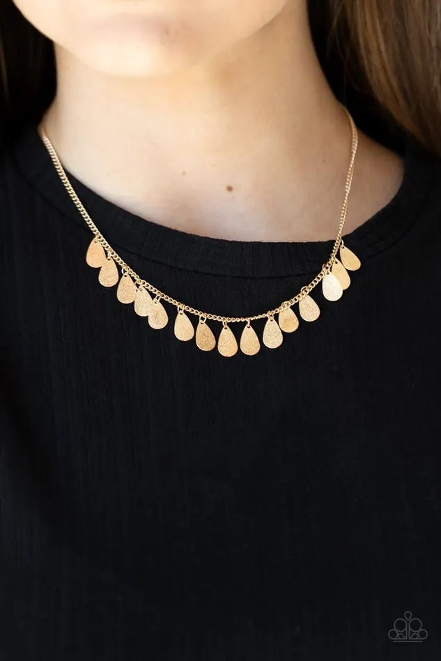 Paparazzi Necklace Eastern CHIME Zone Gold Paparazzi Jewelry Necklaces