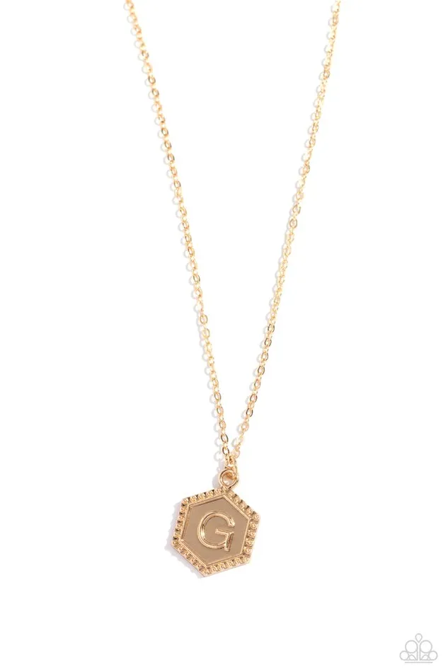 Paparazzi Necklace Emblematic Elegance Gold G Paparazzi Jewelry Necklaces Paparazzi Necklace Emblematic Elegance Gold G Paparazzi Jewelry Necklaces
