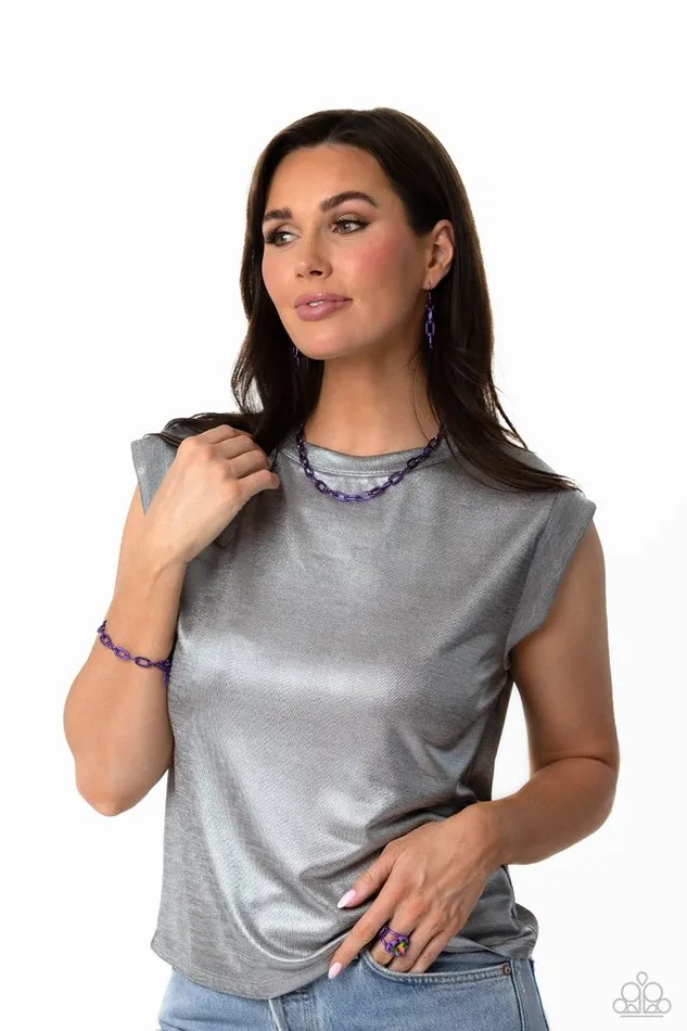 Paparazzi Necklace Exuberant Encore Purple Paparazzi Jewelry Necklaces Paparazzi Necklace Exuberant Encore Purple Paparazzi Jewelry Necklaces
